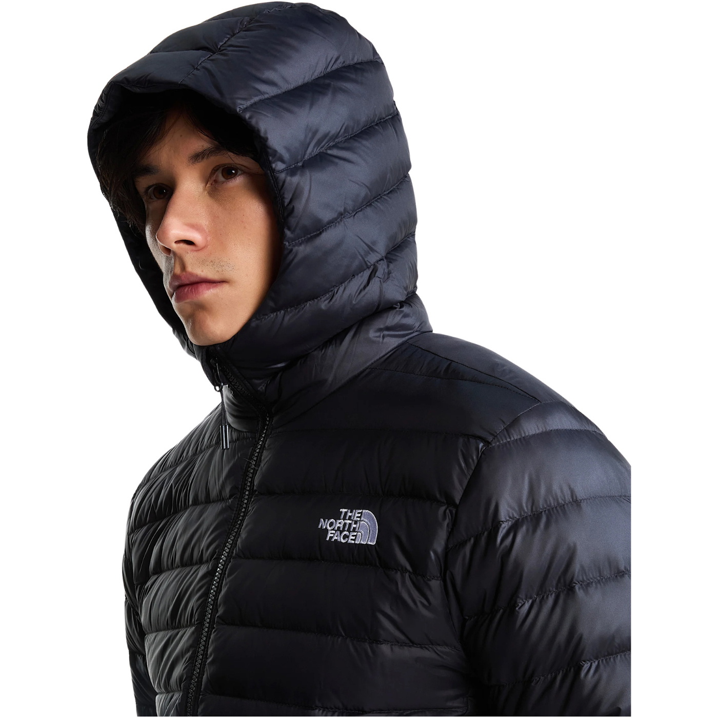 2026 The North Face Mens Classic Down Hooded Jacket NF0A8D1T - Black
